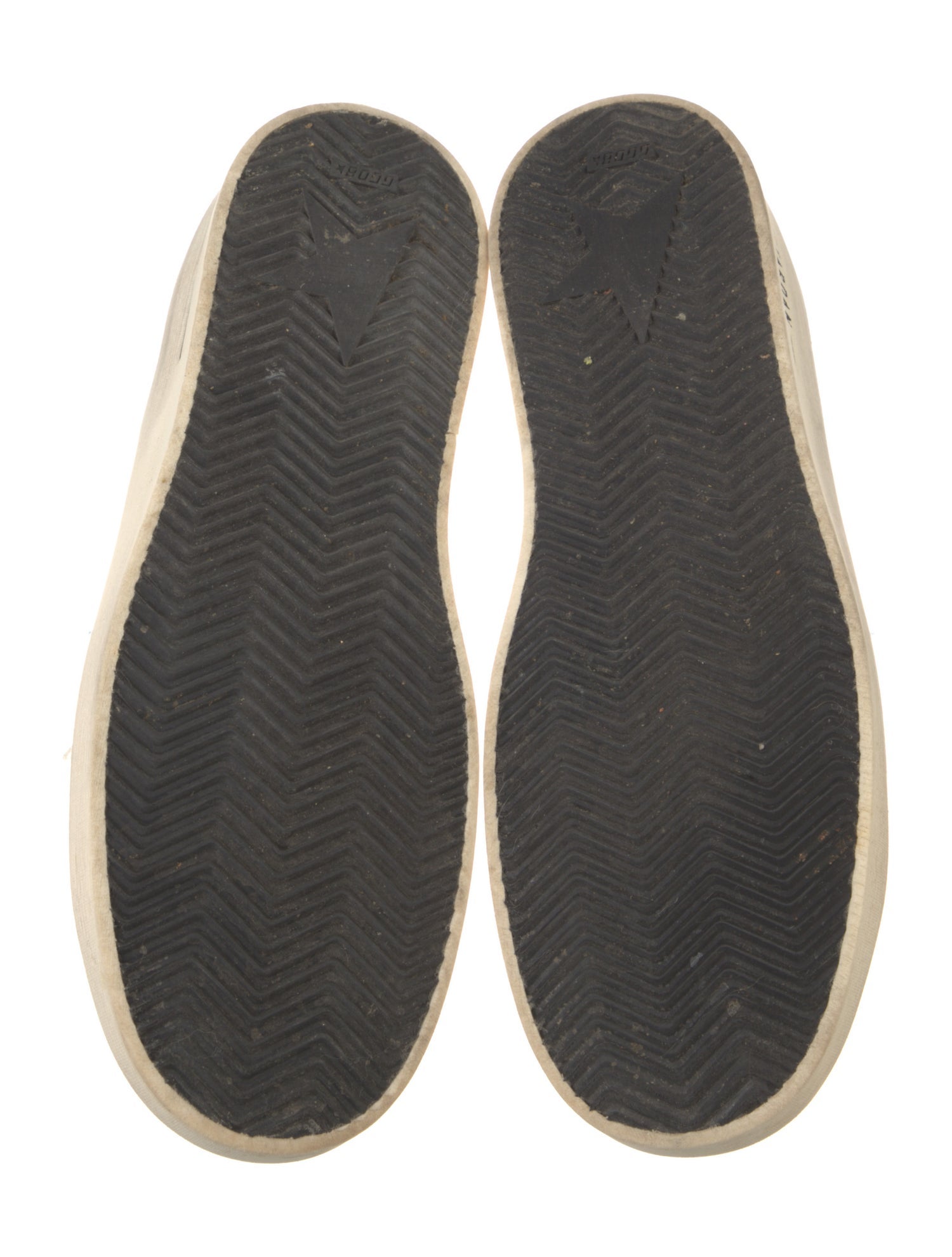 Golden Goose Leather Colorblock Pattern Sneakers